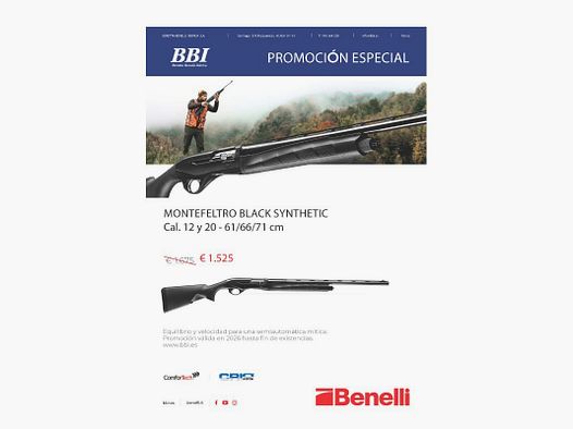Benelli Montefeltro Black Synthetic Flinte