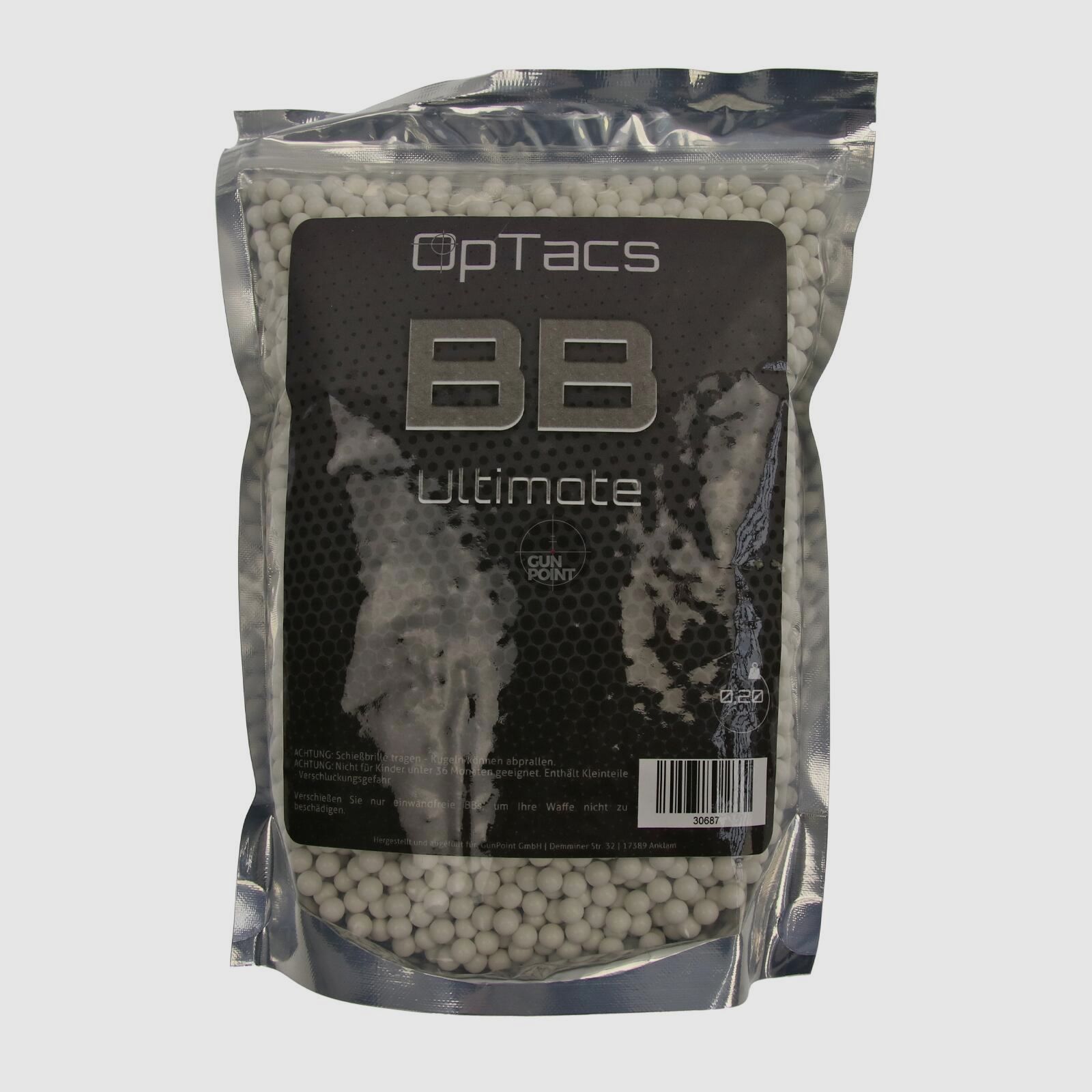 Softair - Kugeln OpTacs Ultimate BBs 0,20 g 1000 Stk.