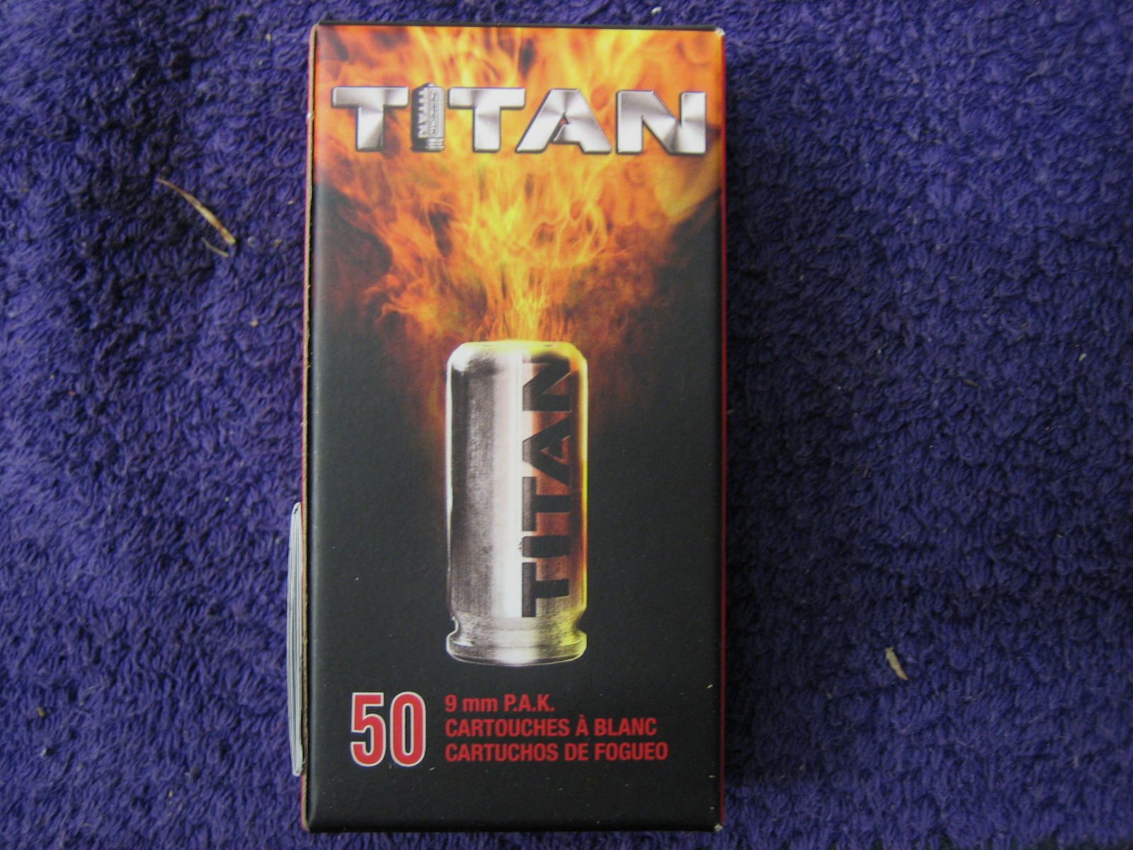 Titan Knallpatronen 9mm P.A.K. 50 Stck  Neu