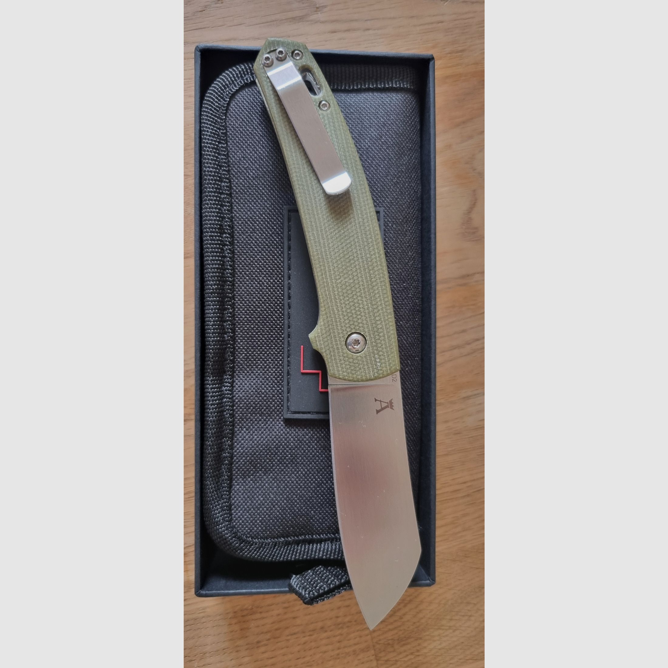 Böker Anso Haddock Knife Lounge Edition Micarta grün