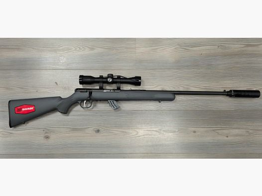 PACK SAVAGE STEVENS 300 FTBS (Büchse+Zielfernrohr+Schalldämpfer) 22 LONG RIFLE
