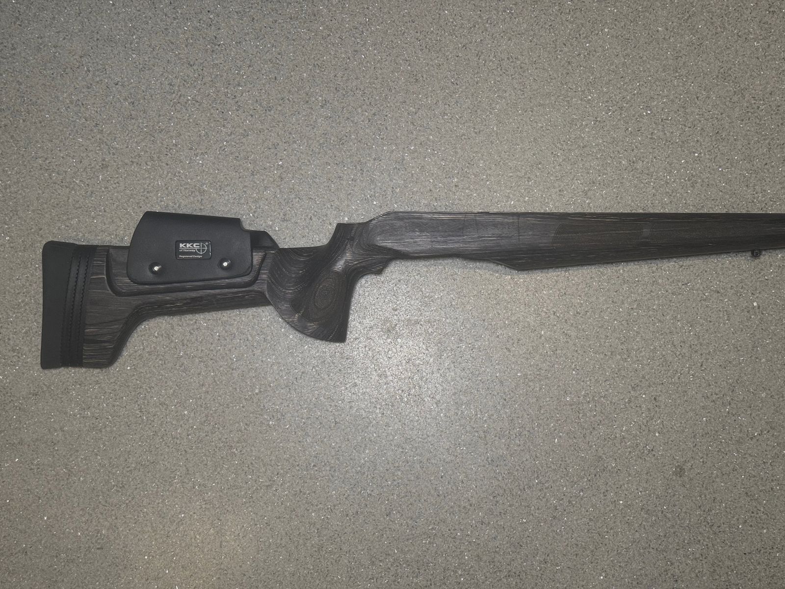 KKC Schaft für Blaser R8 | verstellbare Schaftbacke | Schichtholz Grey/Black Laminate