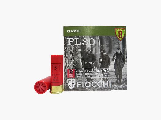 Fiocchi PL 30 Patronen 12/70 30 g Bleischrot 8