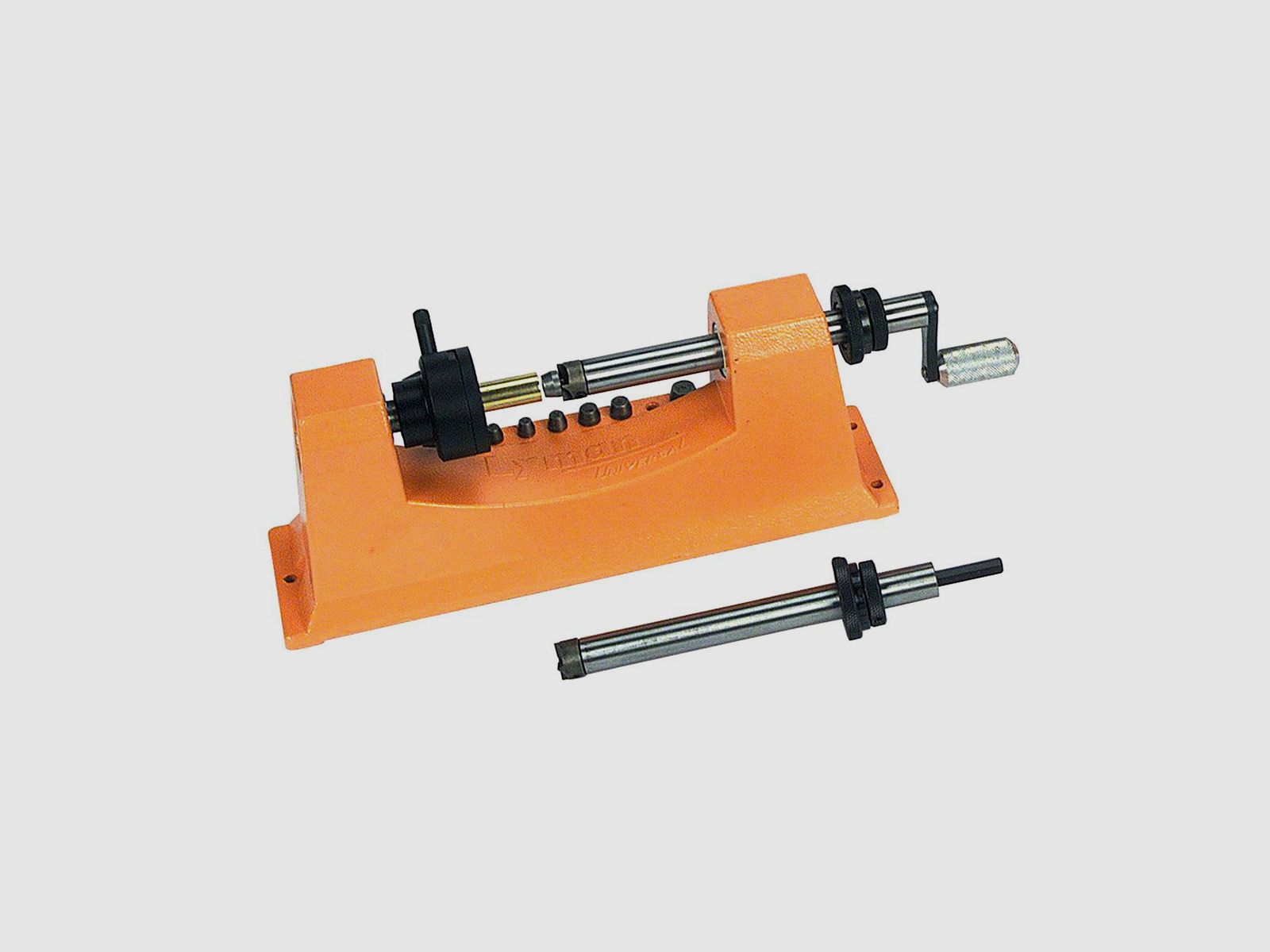 LYMAN – UNIVERSAL TRIMMER POWER PACK Combo Tornio per Bossoli + 9 Pilotini + Adattatore Trapano