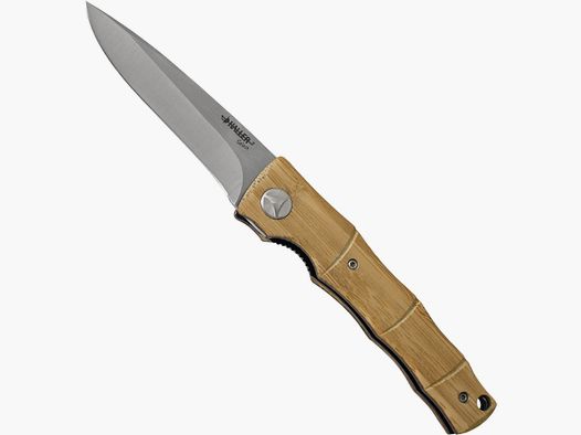 Coltello pieghevole Haller Select bambù + custodia in pelle