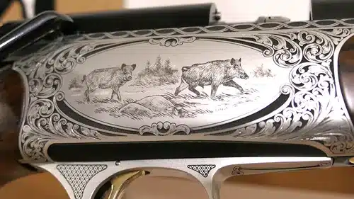 Carabine de chasse Chapuis Rol&rsquo;s Artisan cal 300 win mag gravé main fluté gr5, image 3 sur 15