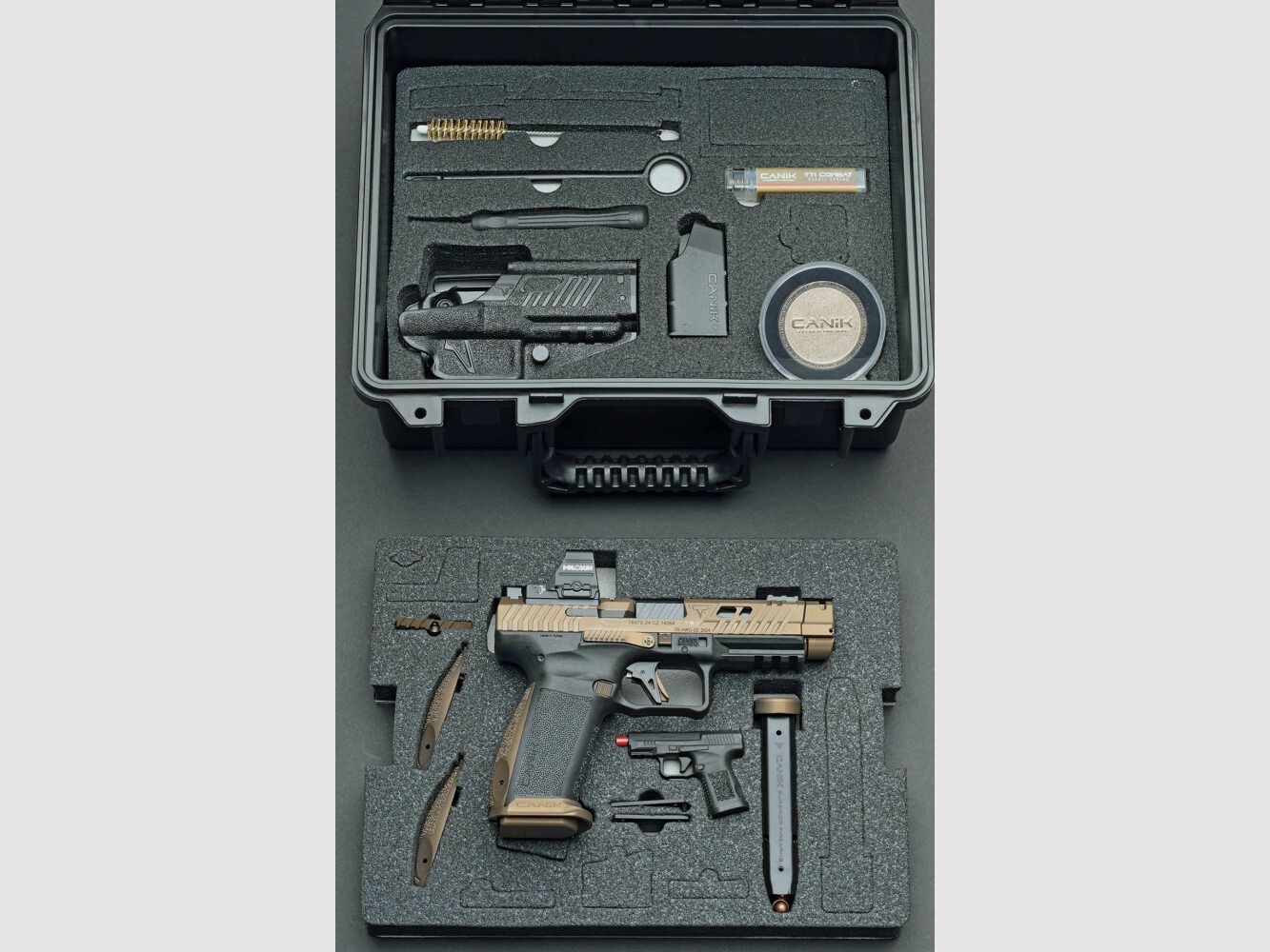 CANIK Superior Firearms CANIK TP9 TTI Combat Taran Tactical Innovations, Kal. 9x19, SAO 9 mm Luger Pistole