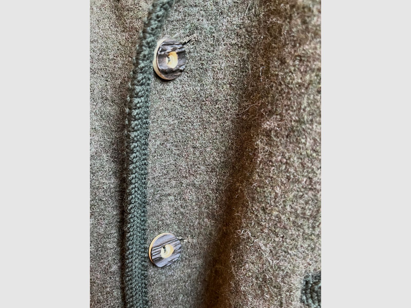 grüner Janker aus Wolle/ Wollweste
