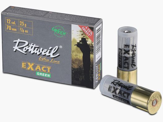 Rottweil Exact Green 12/70 25g Bleifreie Flintenlaufgeschosse