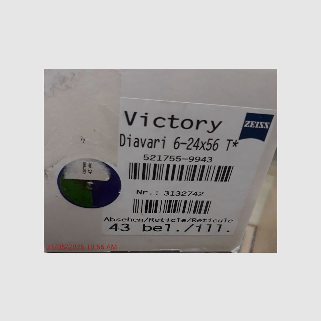 Viseur Zeiss Victory Diavari 6-24x56T