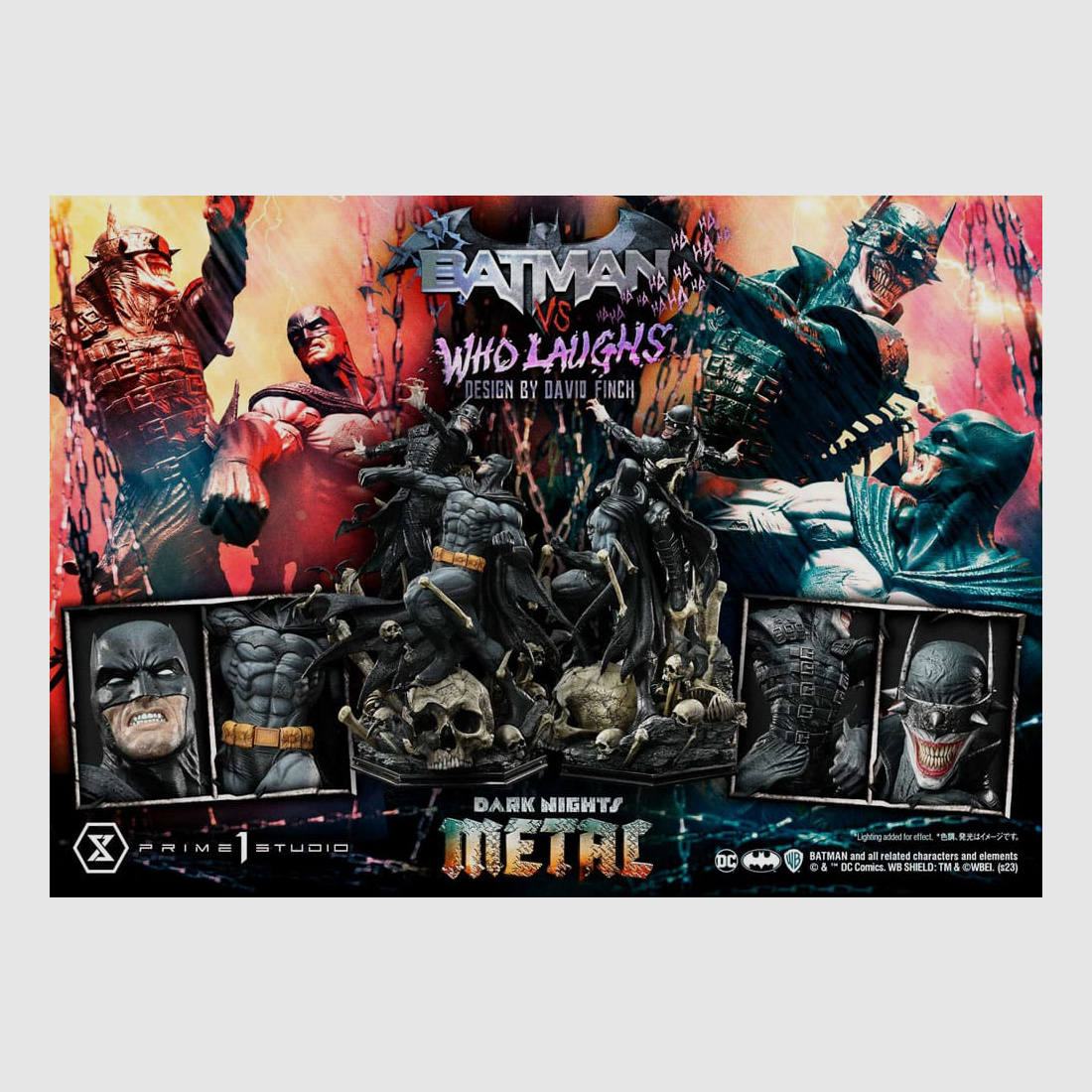 Dark Nights: Metal Ultimate Premium Masterline Series Statue 1/4 Batman VS Batman Who Laughs 67 cm | 43045