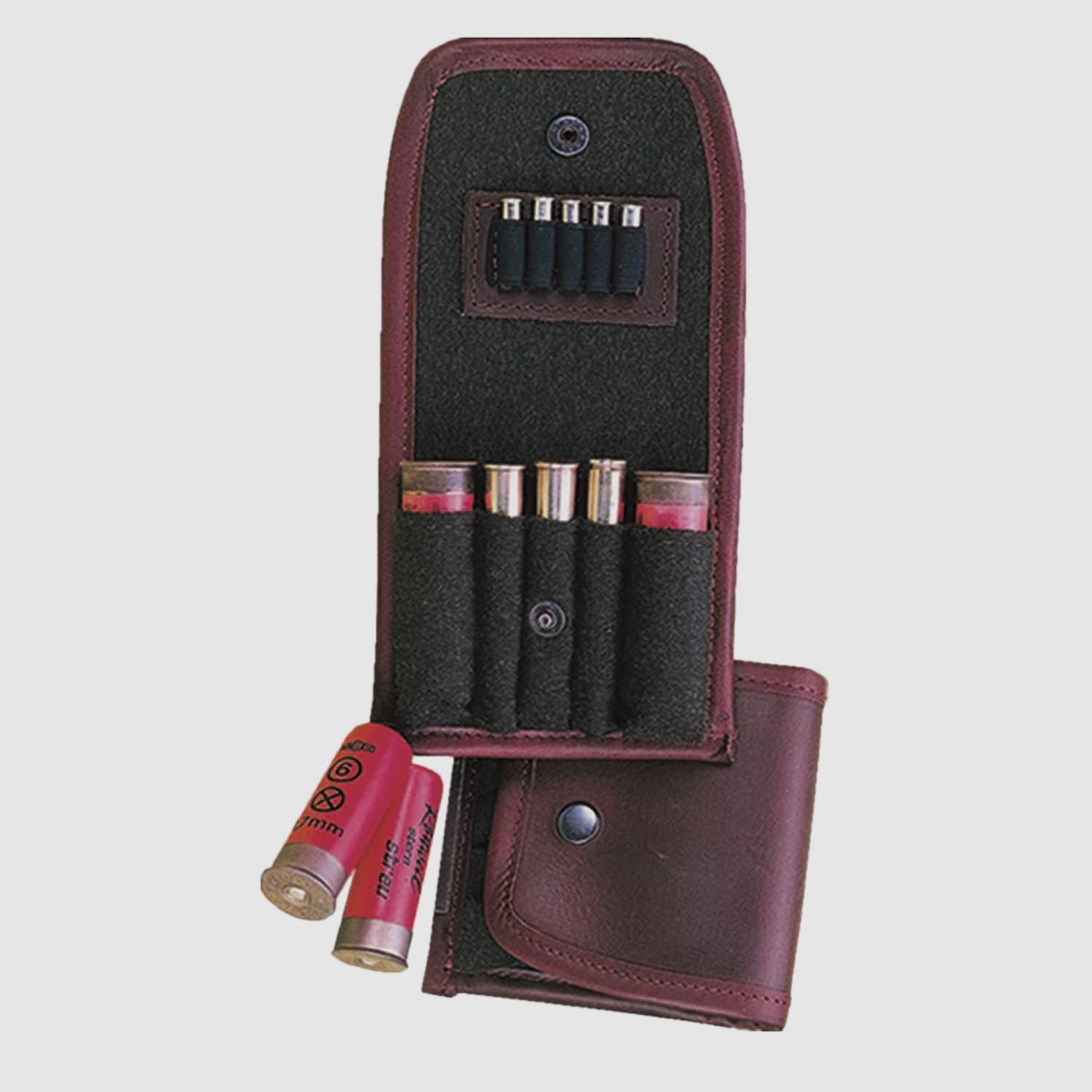 Étui en cuir pour cartouches de carabine, 2 cartouches de fusil, 3 cartouches de carabine, 6 Magnum / .22, image 1 sur 6