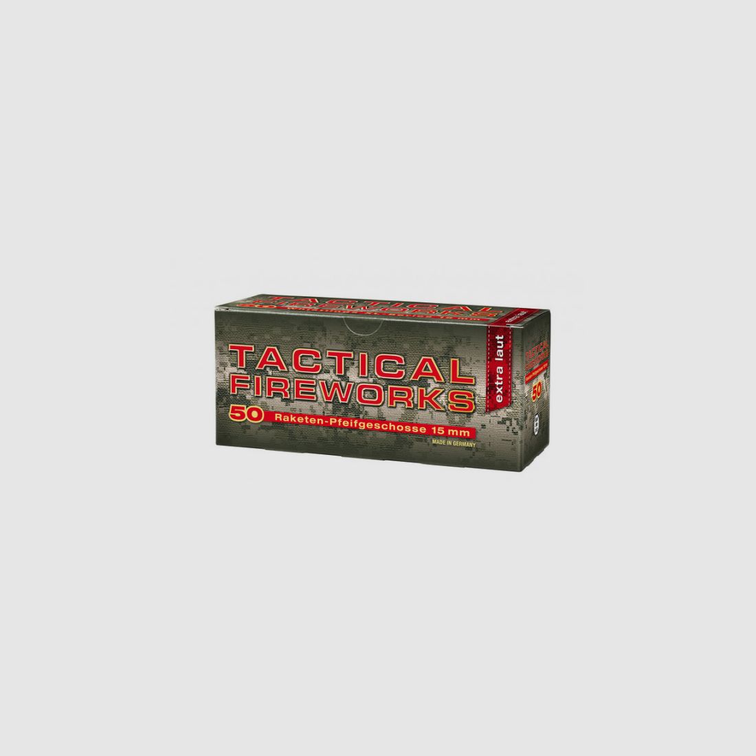 TACTISCHE VUURWERK FLUIT - EXTRA HARD - 15MM - 50 SCHOTEN