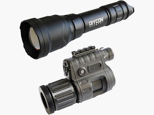 Dycon Dual-Use-Nachtsichtgerät DNVC-3 Black Mamba inkl. IR-LED Aufheller Predator 2