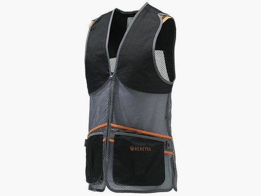 Beretta Full Mesh Schießweste Black&Grey #GT671 Größe XL