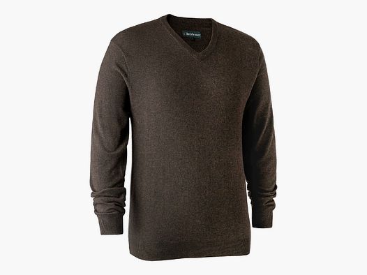 Deerhunter Pullover Kingston m. V-hals Dark elm