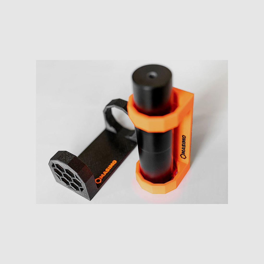 MASIMO Magic Schalldämpfer-Halterung Schwarz L, für 55 mm Ø (Abmessung 150x70x70mm)
