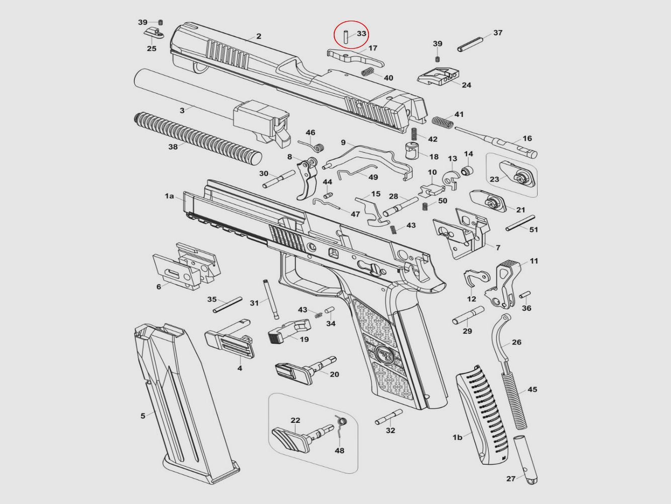 Wyciągacz serwisowy do CZ P-09, zdjęcie 3 z 3