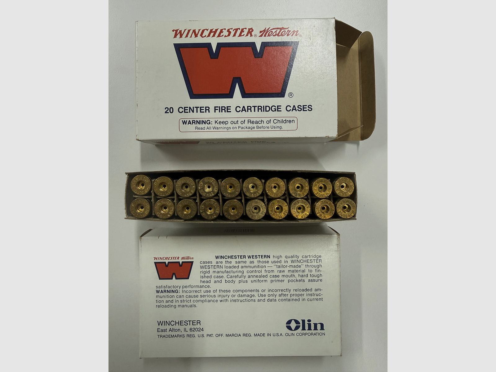 .458 Win Mag Winchester Hülsen in der Originalpackung