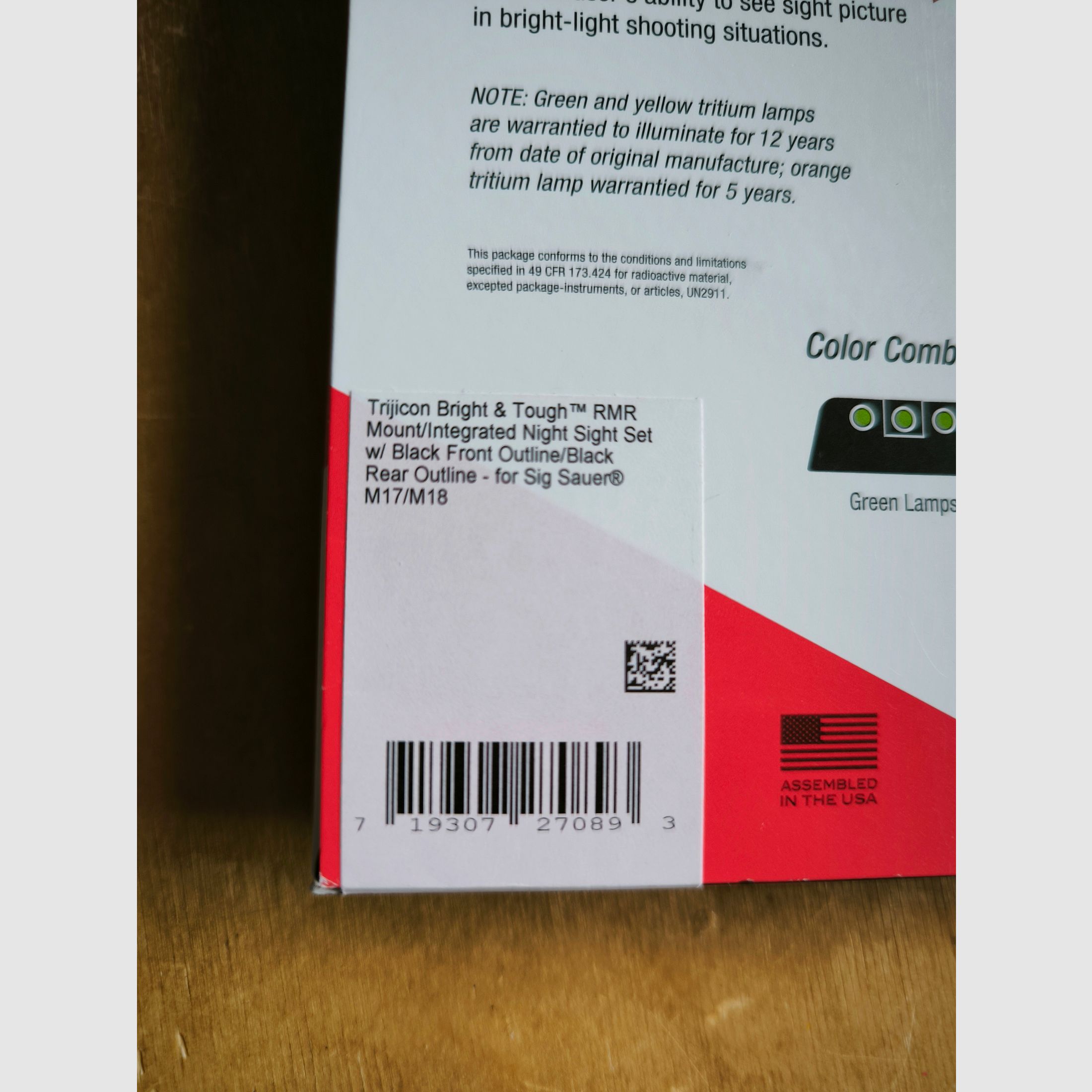 Trijicon RMR Mounting plate/ Montageplatte RMR  SIG M17/18