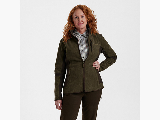 Chaqueta de forro polar Lady Pam Bonded - Graphite Green Melange - Talla mujer: 38