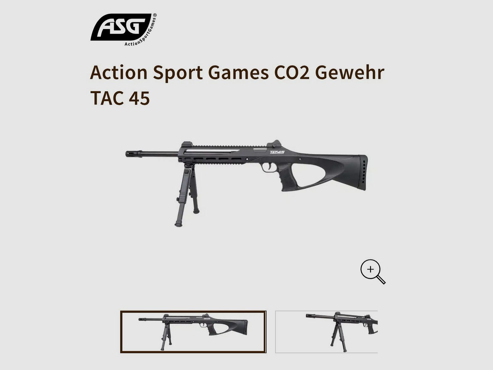 TAC 45 Co2 Luftgewehr  21 Schuss Magazin  ! Neu !