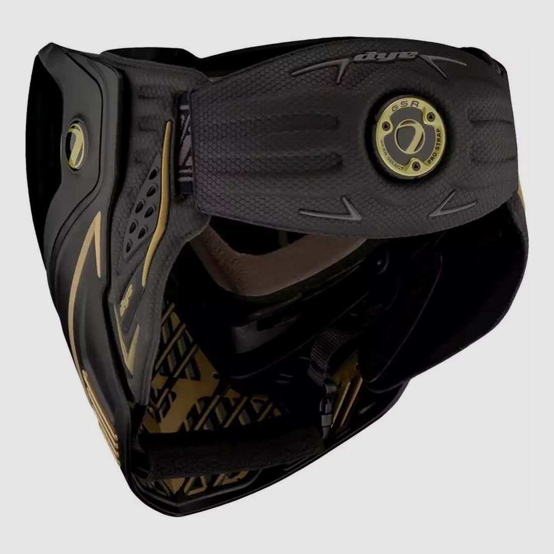 Paintballmaske Dye I5 Thermal Onyx Schwarz/Gold - Anti-Beschlag-Glas - Großes Sichtfeld - Optimaler Schutz und Komfort, Bild 3 von 5