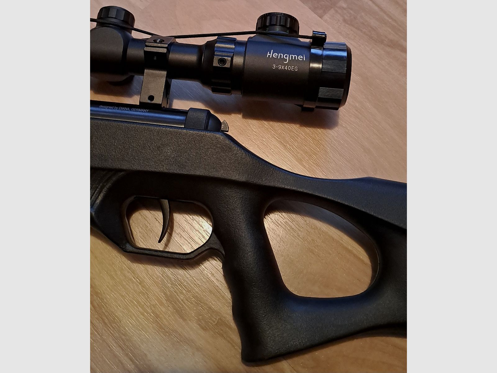 DIANA eleven with scope and very good bag.