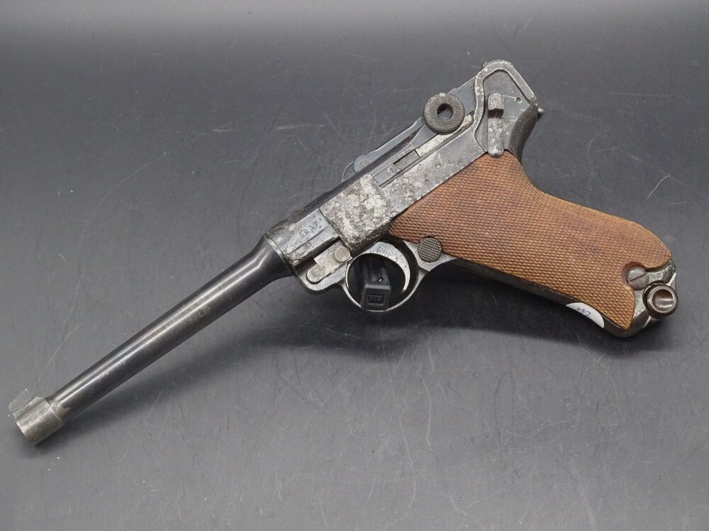 Erfurt 1913 P08 / P04 Marine / 150mm Lauflänge Kaliber 9mm Luger P08 mit 150mm Lauf / P04