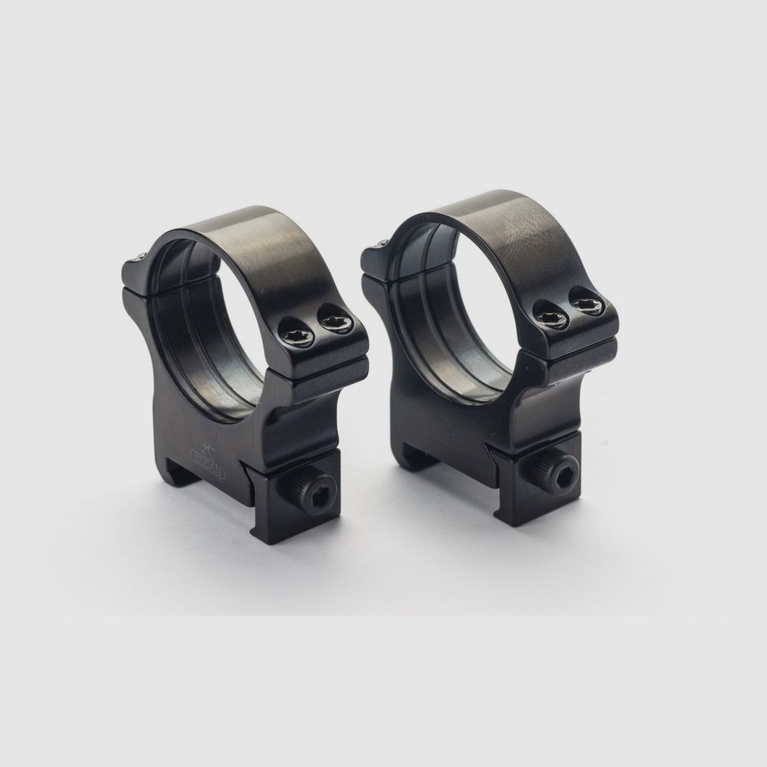 Los 2 extra hohe Rusan Ringe 34mm schwarz matt BH 24mm