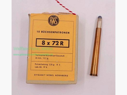 RWS (WZd.Fa.Rottweil) Büchsenpatronen