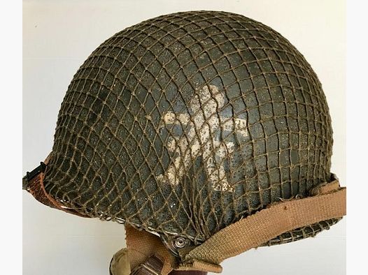 Original steel helmet US M1 Infantry Regiment from WW2