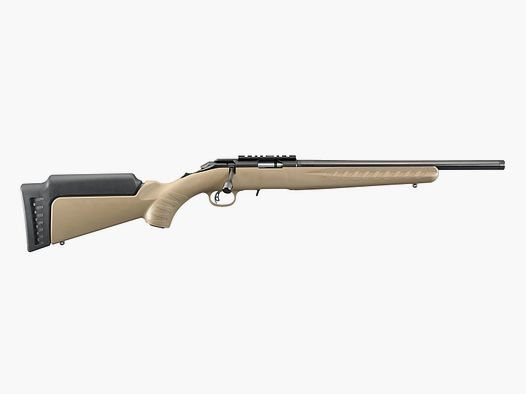 RUGER AMERICAN® RIMFIRE .22 LR 16″/41CM FLAT DARK EARTH 1/2″-28