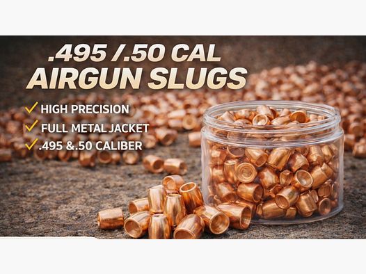 AEA Megalodon Challenger Slugs Kal. 495 / .50 PEŁNY METALOWY KAPTUR - VOLLMANTEL