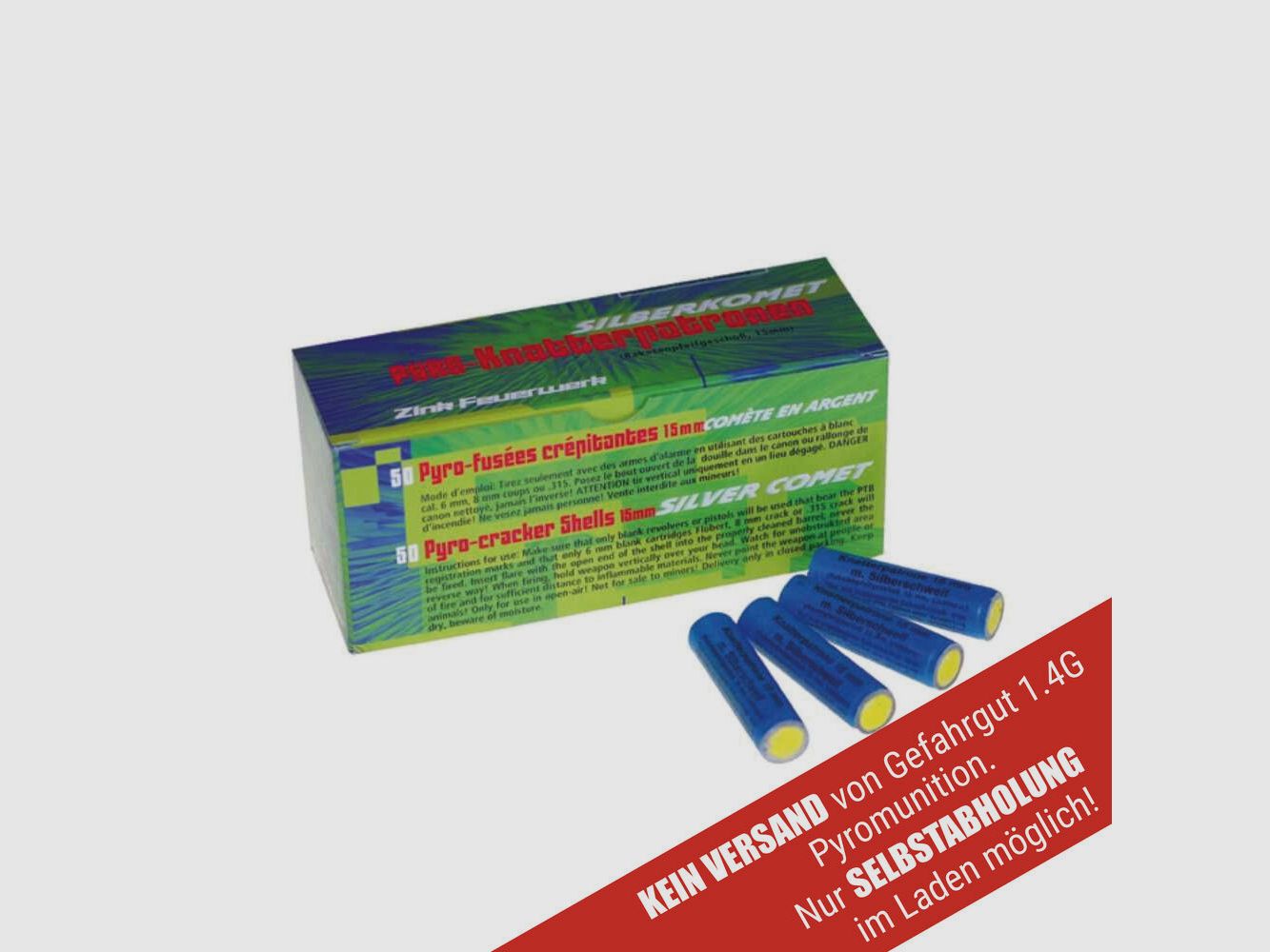 Zinc Zinc Knatter Comète Argent 15mm