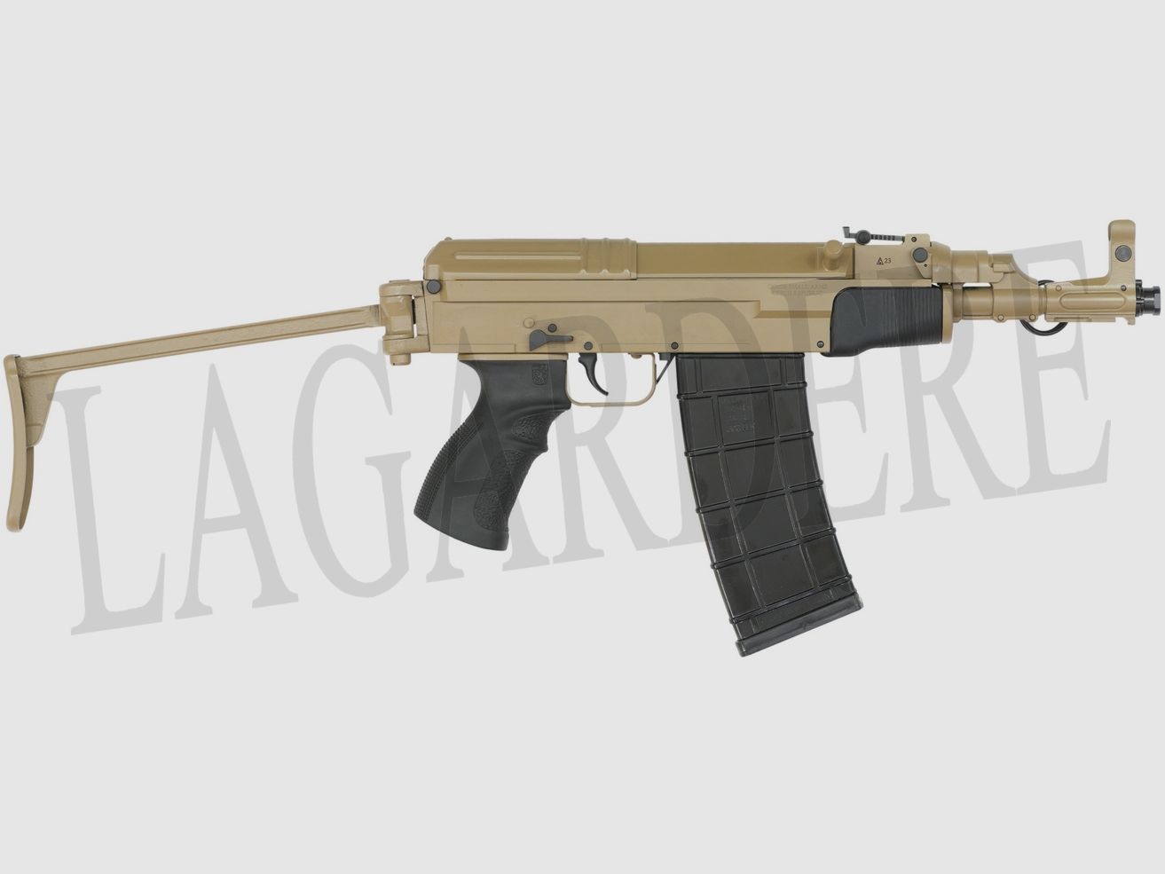 CZECH SMALL ARMS VZ 58 SPORTER KOMPAKT TAN MIT KLAPPERSCHAFT (SEMI-AUTOMATISCHES STURMGEWEHR)
