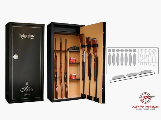 Infac CLT14 NL Waffenschrank für 7+3 Waffen