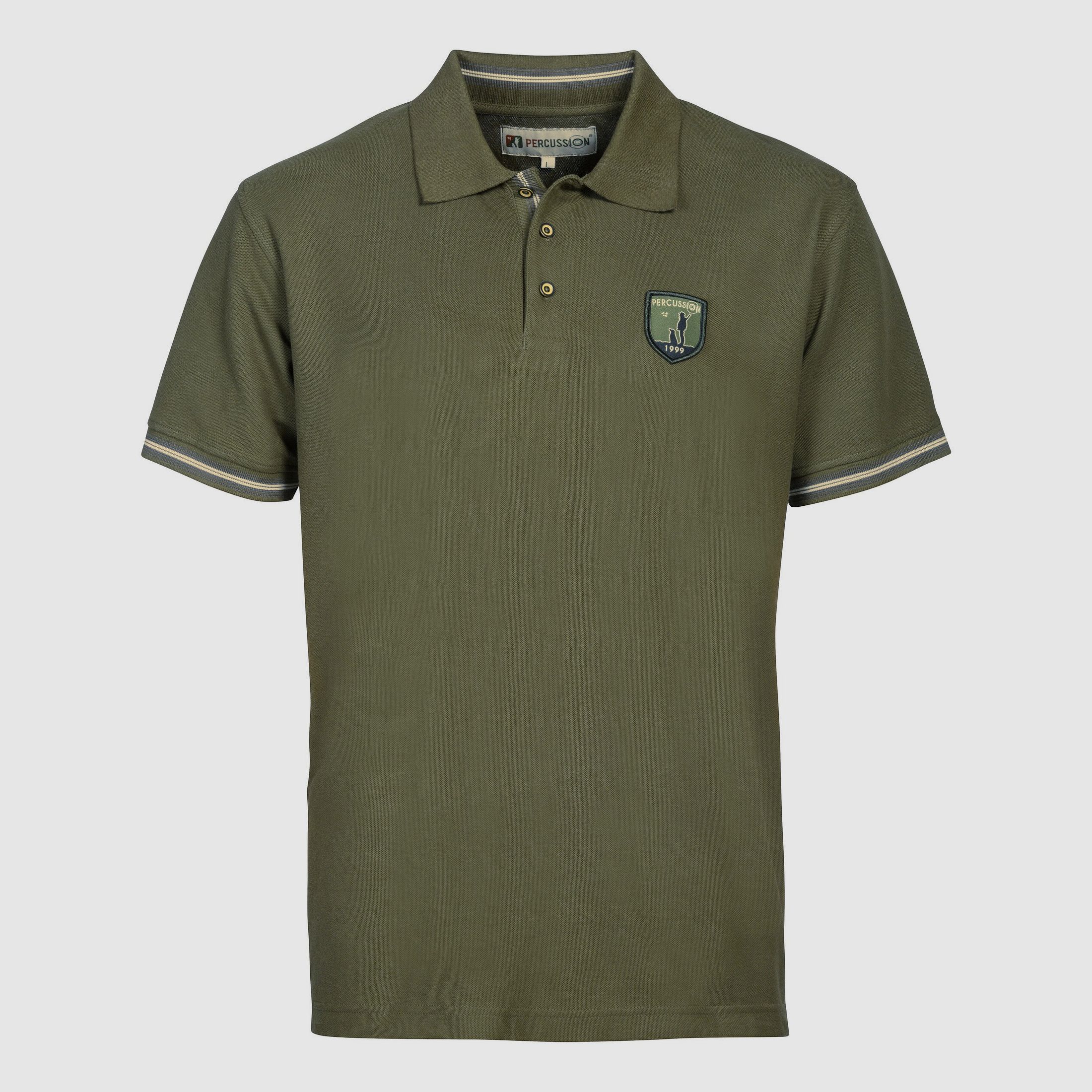 Percussion poloshirt met borduursel