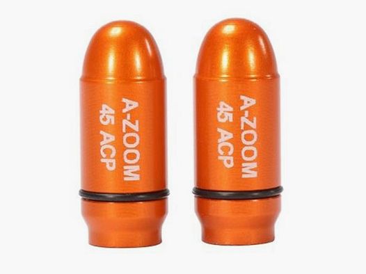 A-Zoom Strikercaps Pufferpatrone Aluminium eloxiert .45 ACP 2 Stück