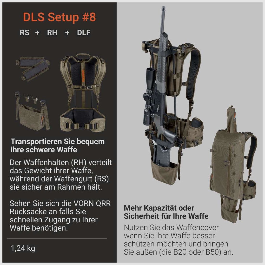 Vorn DLS Waffentrage-System für schwere Waffen DLF + RS + RH, Bild 3 von 29