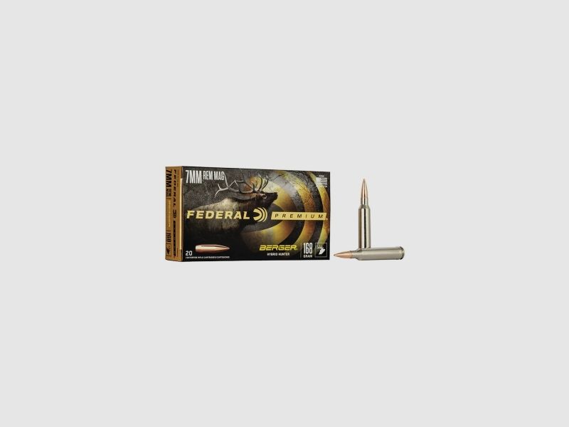 Federal Premium Berger Hybrid Hunter 7mm Rem. Mag. 168GR JHP 20 Patronen