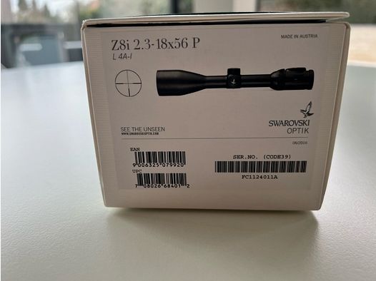 Swarovski Z8i 2.3-18x56 P illuminated reticle 4A-I