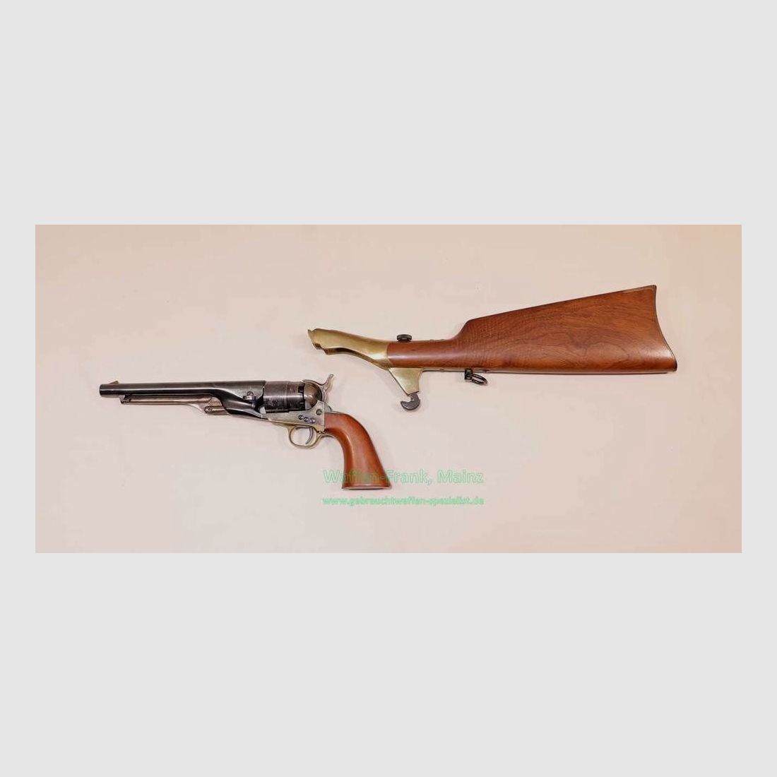 Uberti - Gardone/Italien Anschlagschaft Perkussionsrev.