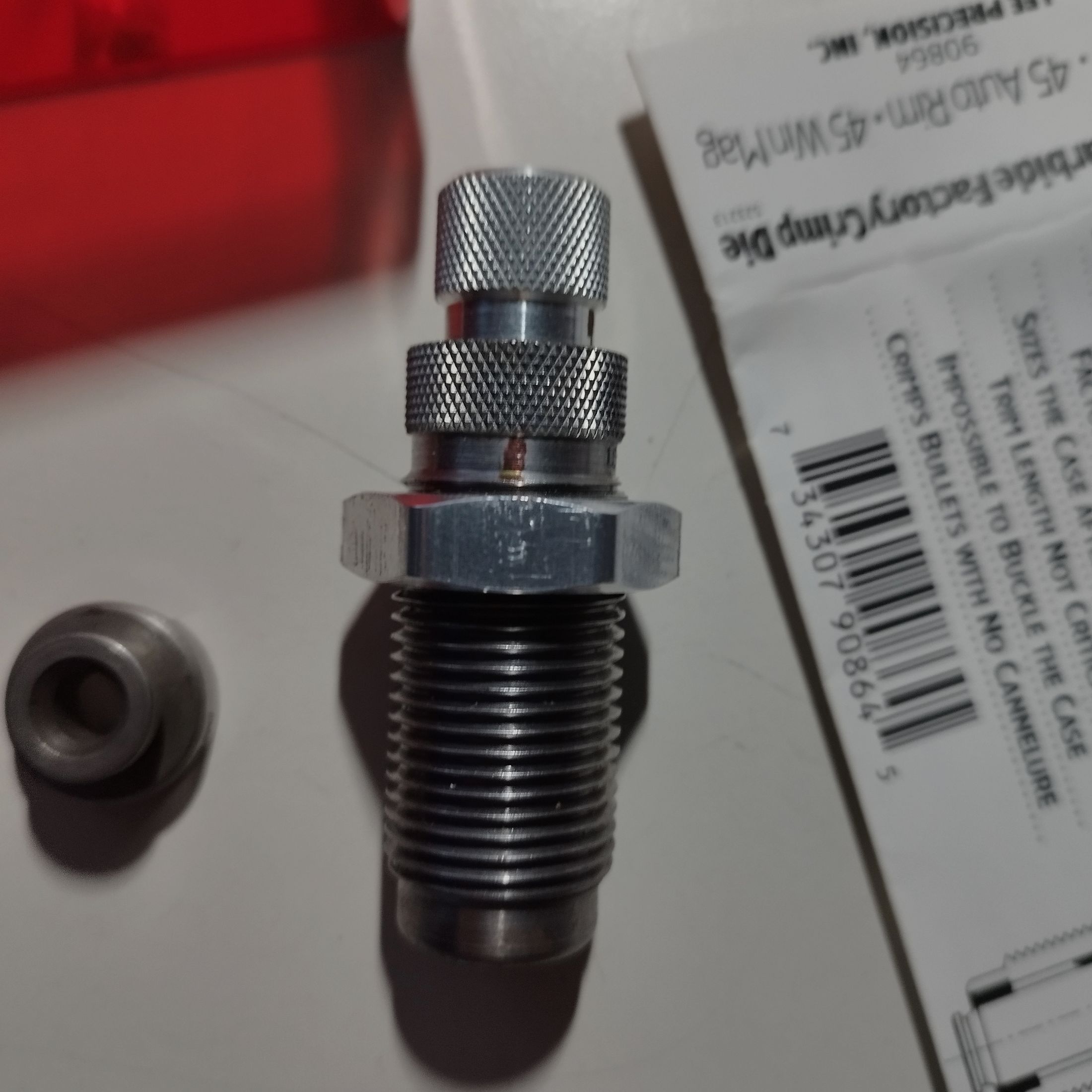 LEE Carbide Factory Crimp Die .45 ACP + 40 łusek SuperX Winchester w pudełku, zdjęcie 3 z 4