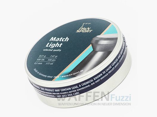 H&N Match Light balines diabolo 4,49 mm 500 uds.