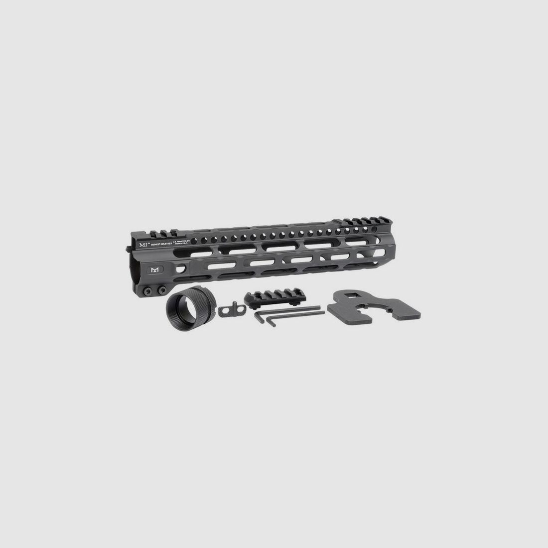 MIDWEST INDUSTRIES AR-15 Garde-mains MIDWEST INDUSTRIES 10.5 Garde-main Léger Noir M-LOK