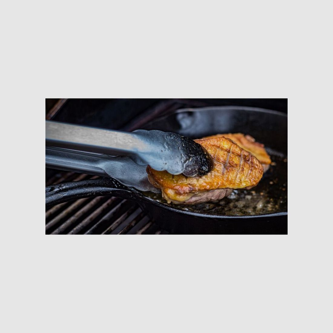 Grillfürst Edelstahl Grillzange 54 cm