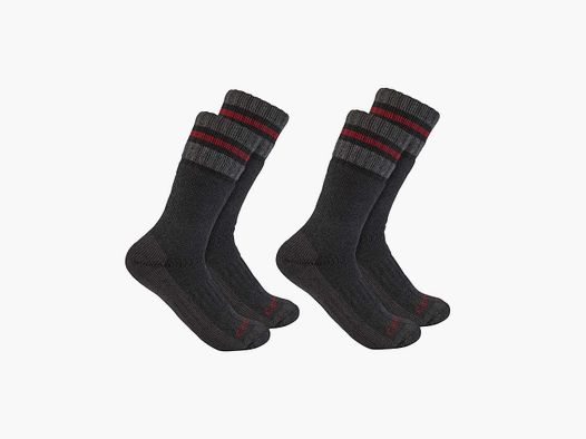 Calcetines de trabajo Carhartt 2-Pack Hombres Negro L