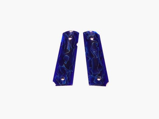 Grip Custom Alume blu Colt 1911