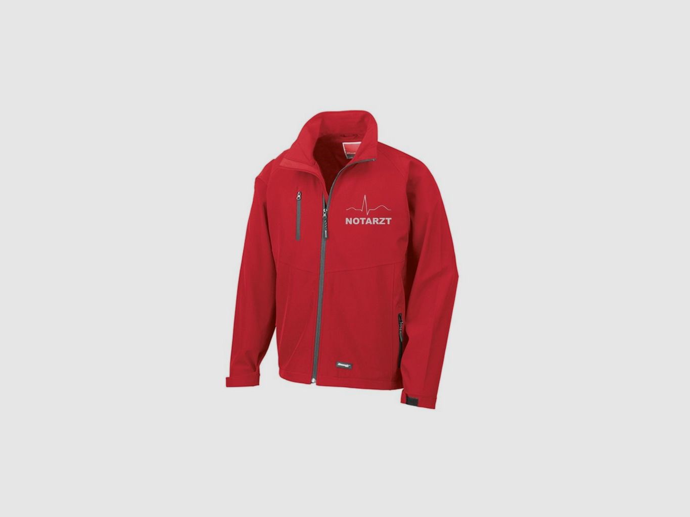 Softshelljacke Notarzt rot XL